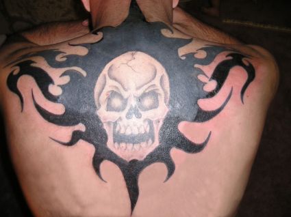 Back Scull Tats Design